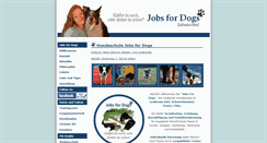 Desktop Screenshot of jobs-for-dogs.de