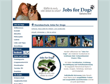Tablet Screenshot of jobs-for-dogs.de